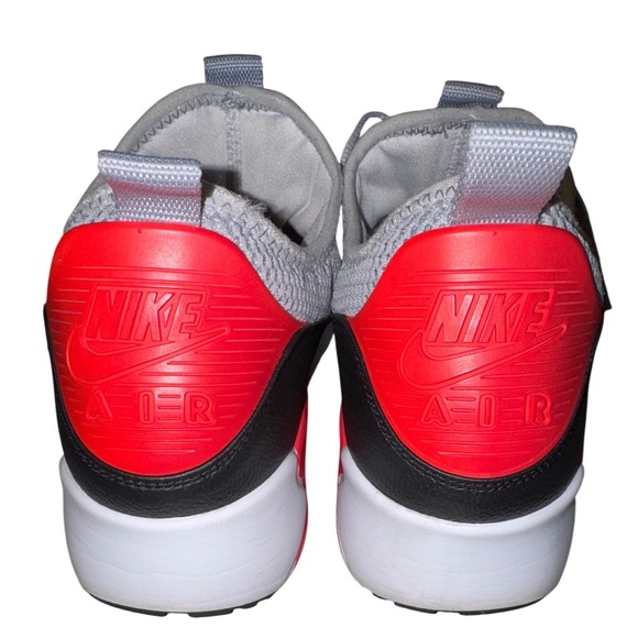 Nike Air Max 90 EZ Men's Wolf Grey Bright Crimson Red Infrared Shoes Size 13 - Picture 3 of 7